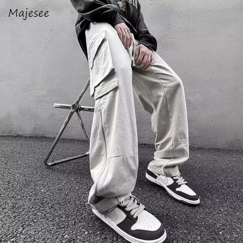 Casual Pants Men Multi Pockets Zipper Autumn Loose European Style Streetwear Hip Hop Handsome Trousers All-match Full Length New
Casual Pants Men Multi Pockets Zipper Autumn Loose European Style Streetwear Hip Hop Handsome Trousers All-match Full Length New