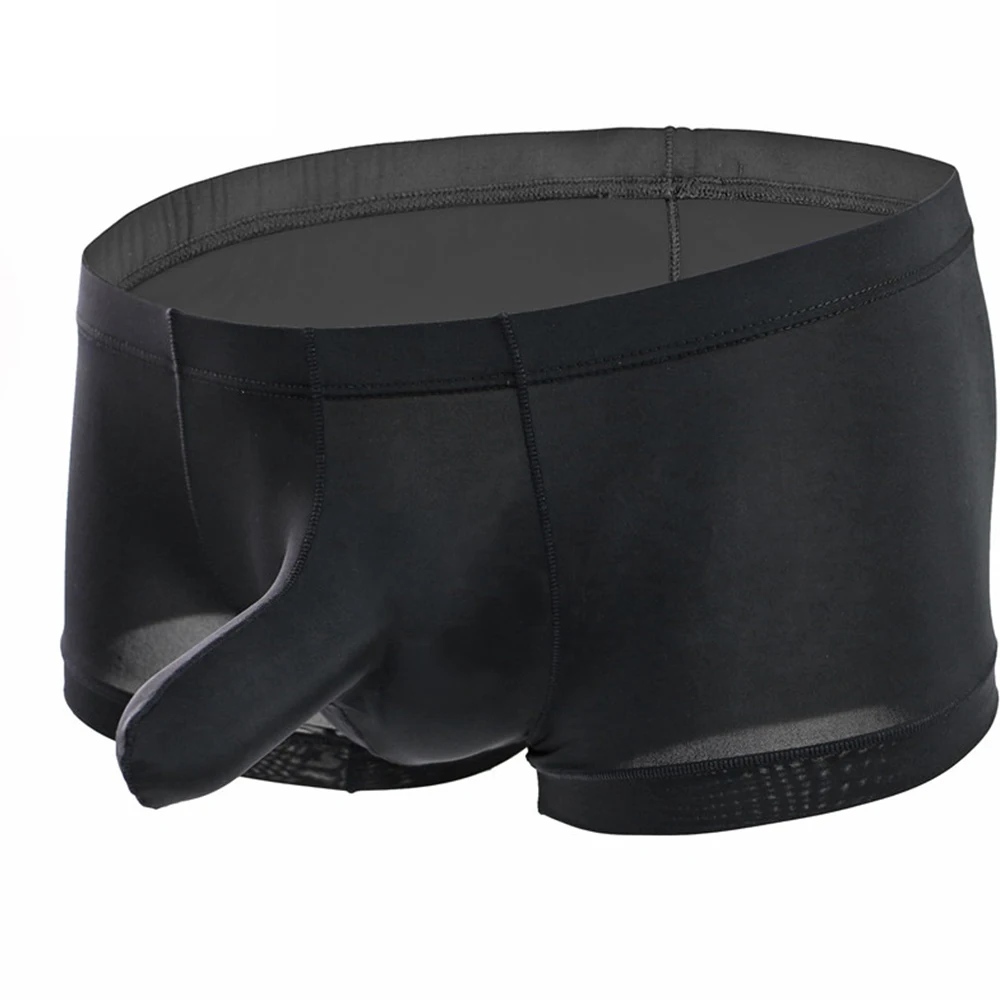 Mens Boxers Ice Silk Underwear 3D Crotch Boxer Elephant Nose Shorts Pouch Swimwear Trunks Lingerie Thin Men's Swim Shorts
Mens Boxers Ice Silk Underwear 3D Crotch Boxer Elephant Nose Shorts Pouch Swimwear Trunks Lingerie Thin Men's Swim Shorts