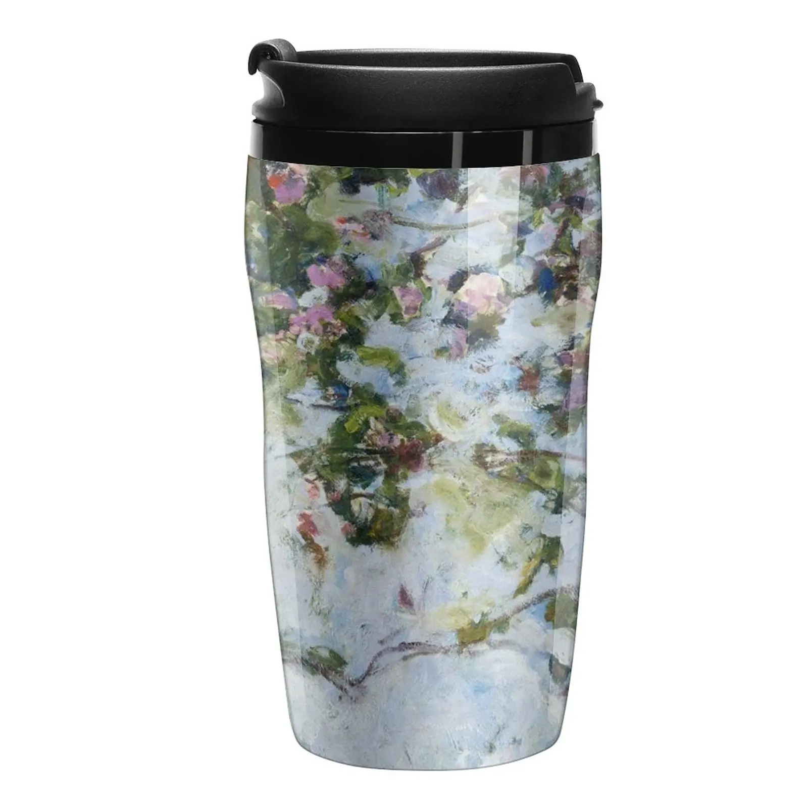 

Claude Monet - Roses (Les Roses) Travel Coffee Mug Beautiful Tea Mugs Thermos Mug Thermo For Coffee Custom Mug