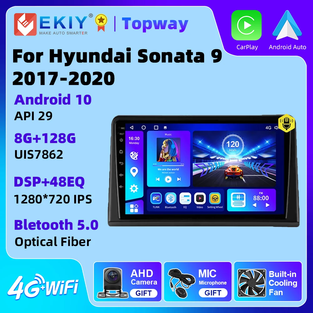 EKIY Android 10 For Hyundai Sonata 9 2017 2018 2019 2020 Car Radio Player 2 Din DSP Carplay WIFI 4G Navigation GPS DVD
EKIY Android 10 For Hyundai Sonata 9 2017 2018 2019 2020 Car Radio Player 2 Din DSP Carplay WIFI 4G Navigation GPS DVD