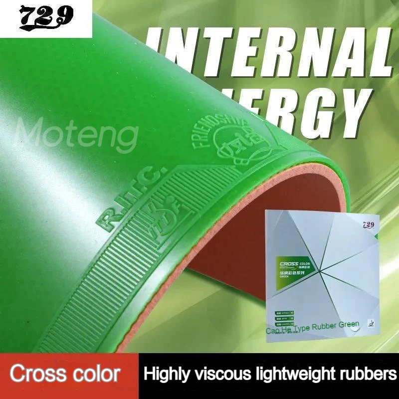 Friendship 729 Green Table Tennis Rubber Cross Sticky Internal Energy Ping Pong Rubber Tacky Pimples-in Color with ITTF Approved
Friendship 729 Green Table Tennis Rubber Cross Sticky Internal Energy Ping Pong Rubber Tacky Pimples-in Color with ITTF Approved