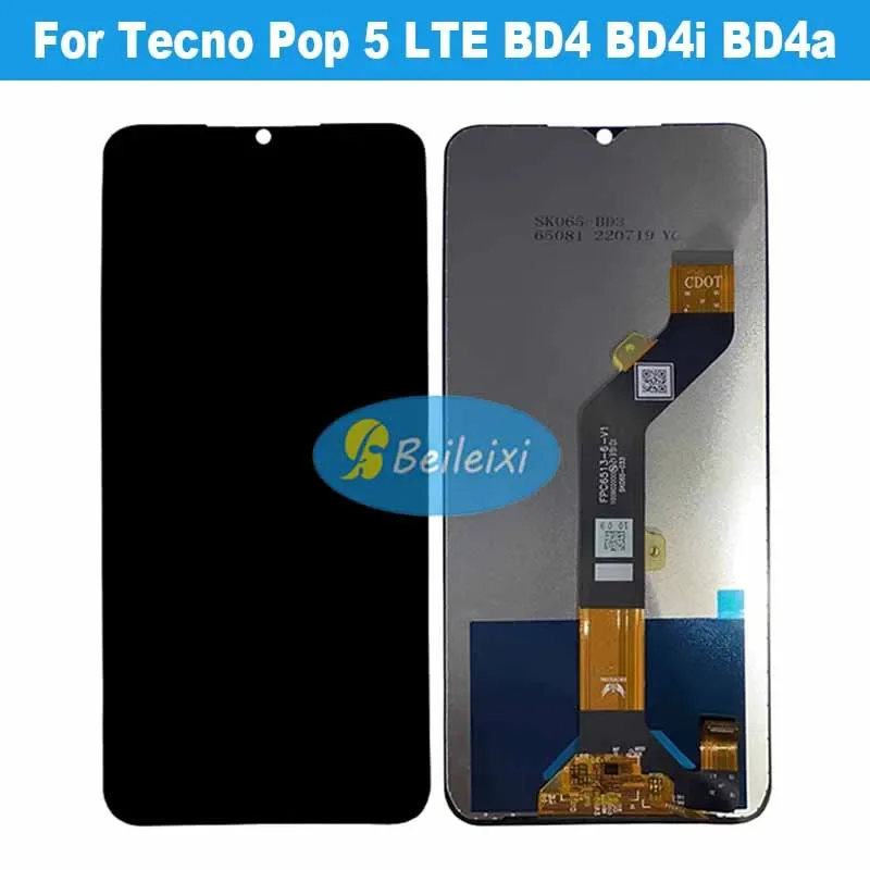 

For Tecno Pop 5 LTE BD4 BD4i BD4a LCD Display Touch Screen Digitizer Assembly For Tecno Spark Go 2022 KG5 KG5h