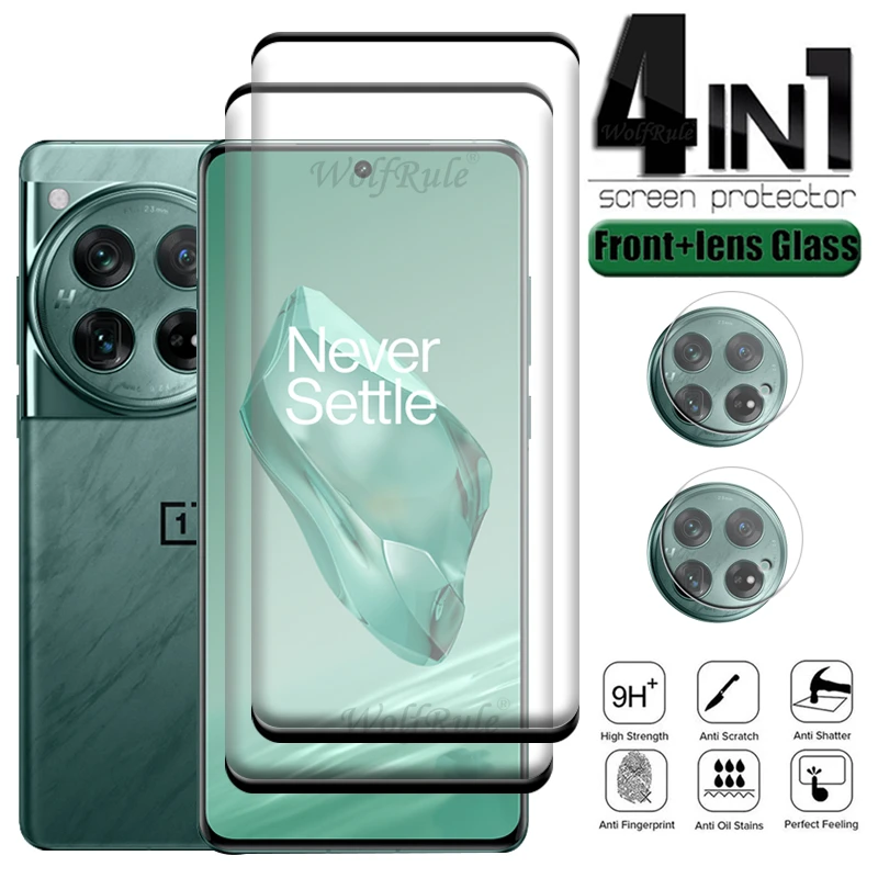 4-in-1 For Oneplus 12 Glass Oneplus 12 Tempered Glass Protective Full Cover Curved HD 9H Screen Protector Oneplus 12 Lens Glass
4-in-1 For Oneplus 12 Glass Oneplus 12 Tempered Glass Protective Full Cover Curved HD 9H Screen Protector Oneplus 12 Lens Glass