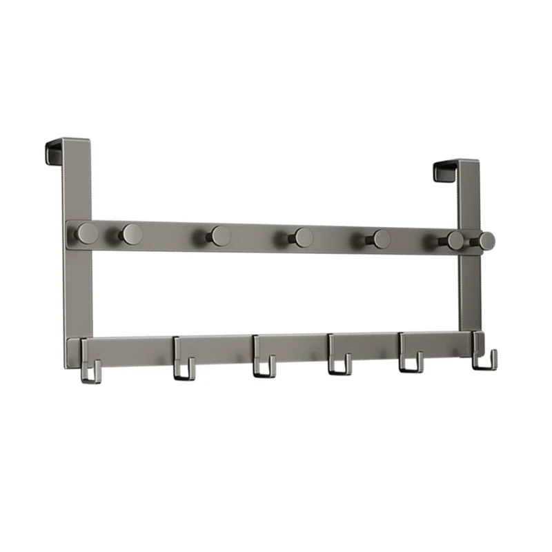Over the Door Hook Space Aluminum Door Hanger with 13 Coat Hooks for Hanging Bag E7CB
Over the Door Hook Space Aluminum Door Hanger with 13 Coat Hooks for Hanging Bag E7CB