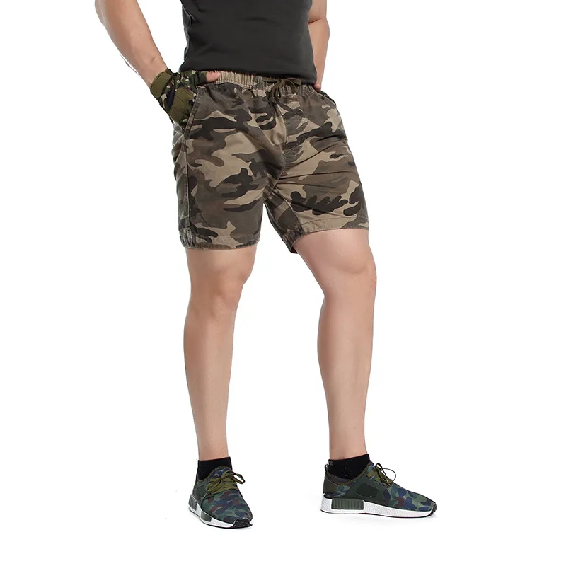 

Sand Desert Jungle Camouflage Shorts for Men 2024 Summer Retro American Cotton Half Pants Youth Male Casual Straight Workwear