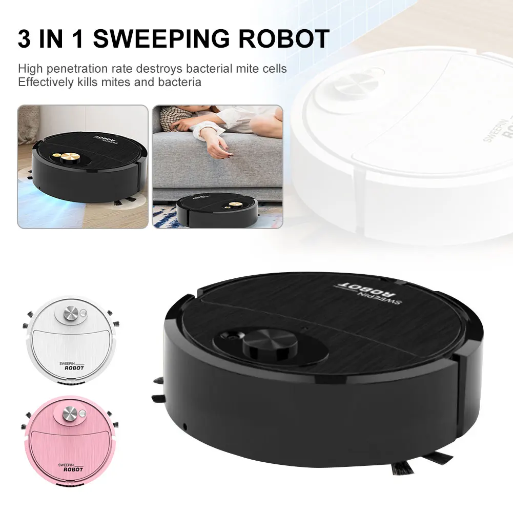 3 in 1 Intelligent Sweeping Robot Vacuum Cleaner Low Noise Floor Sweeper Rechargeable Automatic Home Vacuum Carpet Cleaner Tool
3 in 1 Intelligent Sweeping Robot Vacuum Cleaner Low Noise Floor Sweeper Rechargeable Automatic Home Vacuum Carpet Cleaner Tool