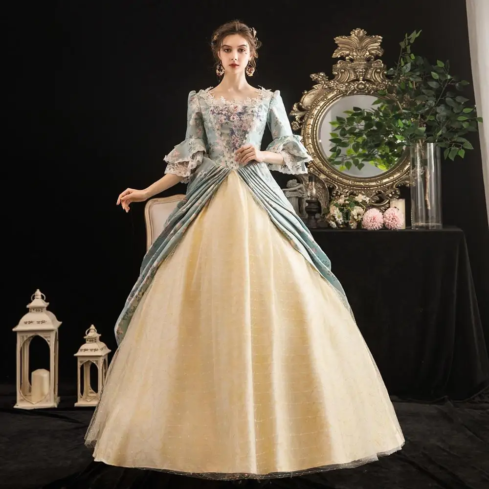 18th Century Rococo Green Royal Court Dress Retro Baroque Clothing Renaissance Rococo Marie Antoinette Costume Prom Dress
18th Century Rococo Green Royal Court Dress Retro Baroque Clothing Renaissance Rococo Marie Antoinette Costume Prom Dress