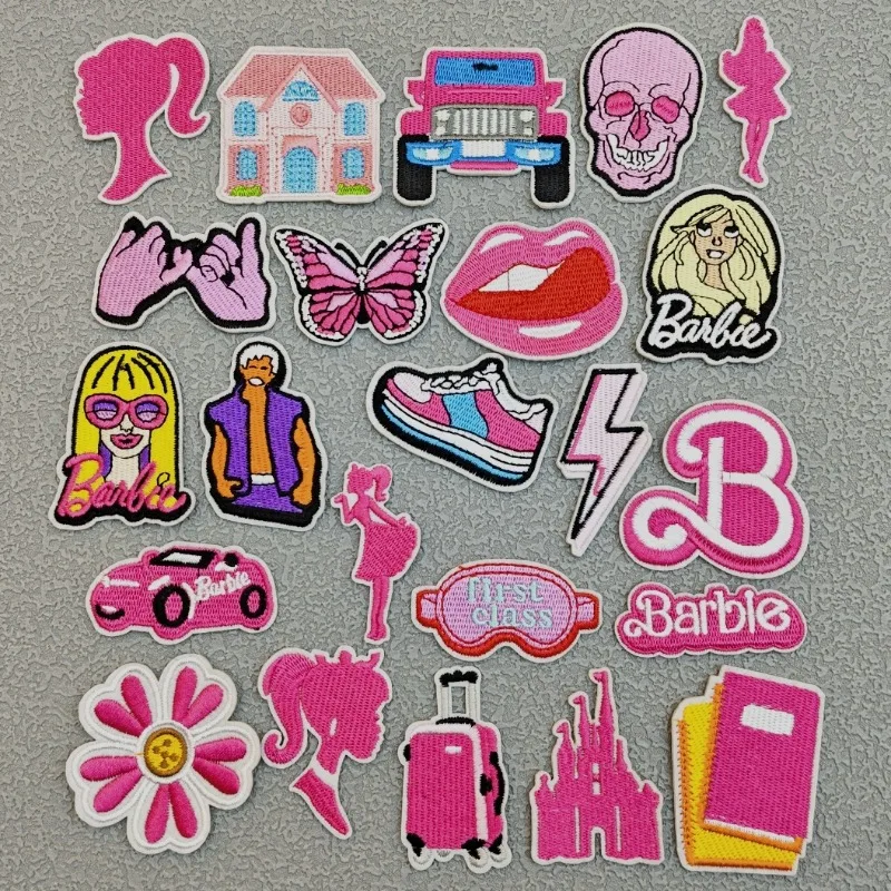 Embroidery Patches Pink Series Iron on Stickers Clothing Bag Hat Accessories for Barbie Doll Girls Kids Party Gift Personal Logo
Embroidery Patches Pink Series Iron on Stickers Clothing Bag Hat Accessories for Barbie Doll Girls Kids Party Gift Personal Logo