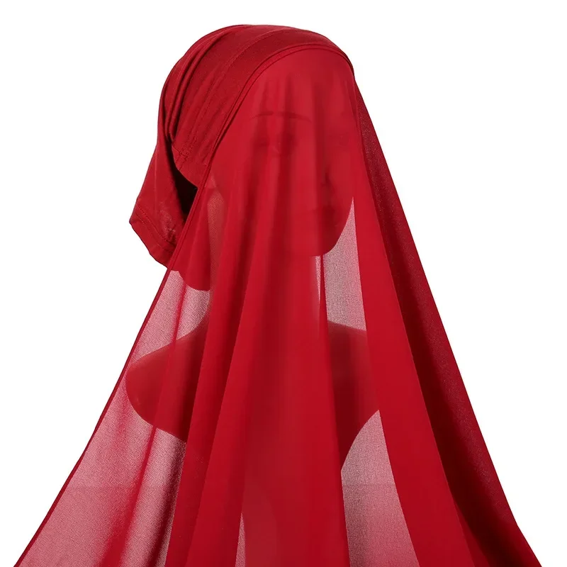 12 New Colors 2 In 1 Chiffon Hijab Scarf With Jersey Inner Cap All In One Suit For Muslim Women Convinient Headscarf حجابات
12 New Colors 2 In 1 Chiffon Hijab Scarf With Jersey Inner Cap All In One Suit For Muslim Women Convinient Headscarf حجابات