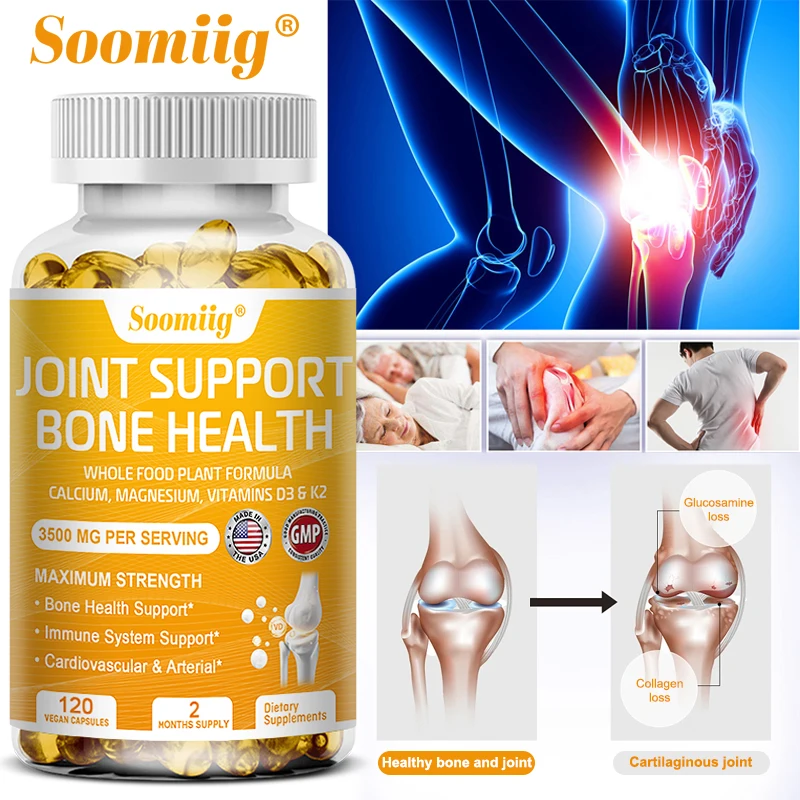 

Soomiig Vitamin D3 + K2 Supplement, Calcium Absorption Bone and Joint Health, Enhance The Body's Immunity