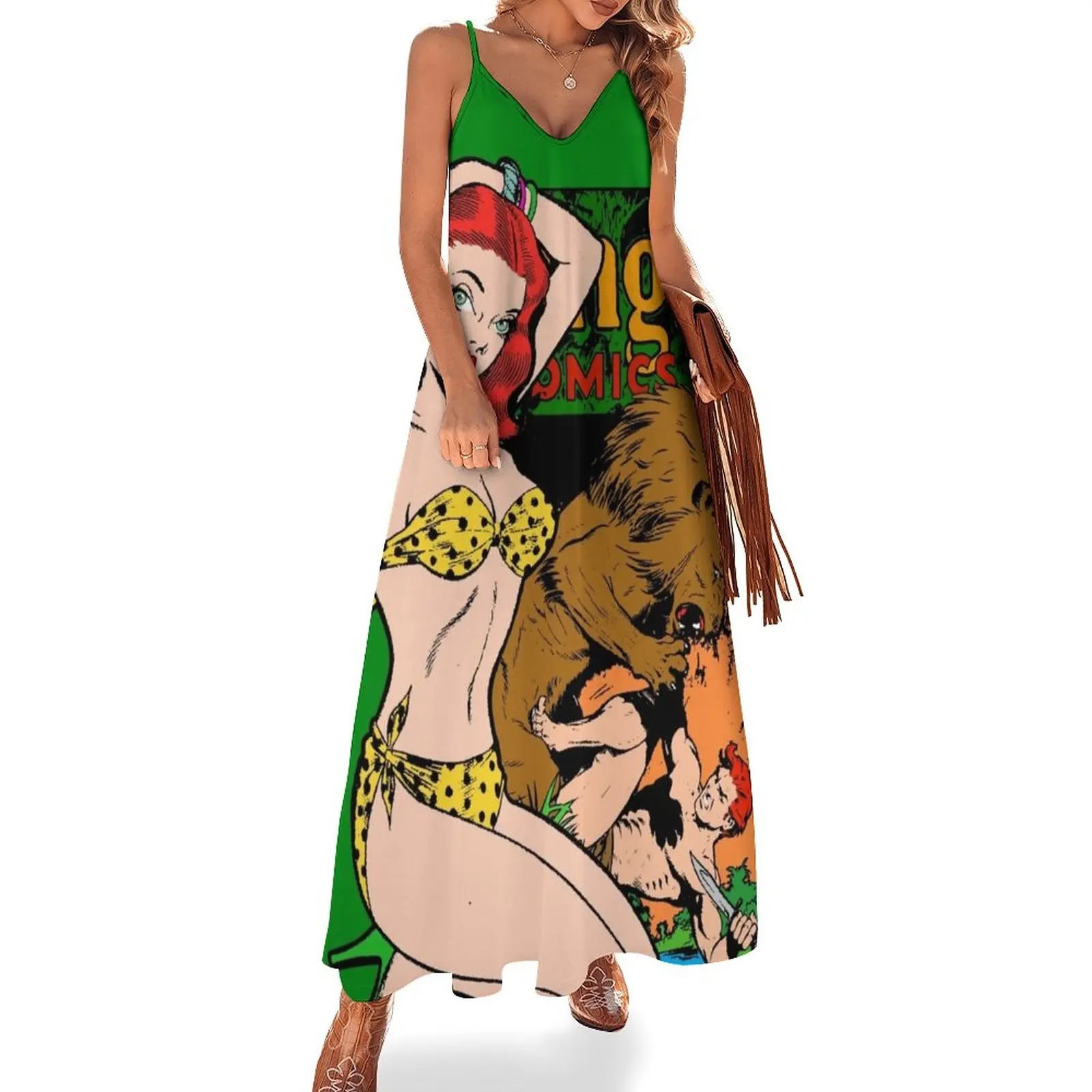 Женское винтажное платье без рукавов Jungle Queen (версия 3), летнее платье в Корейском стиле
Женское винтажное платье без рукавов Jungle Queen (версия 3), летнее платье в Корейском стиле