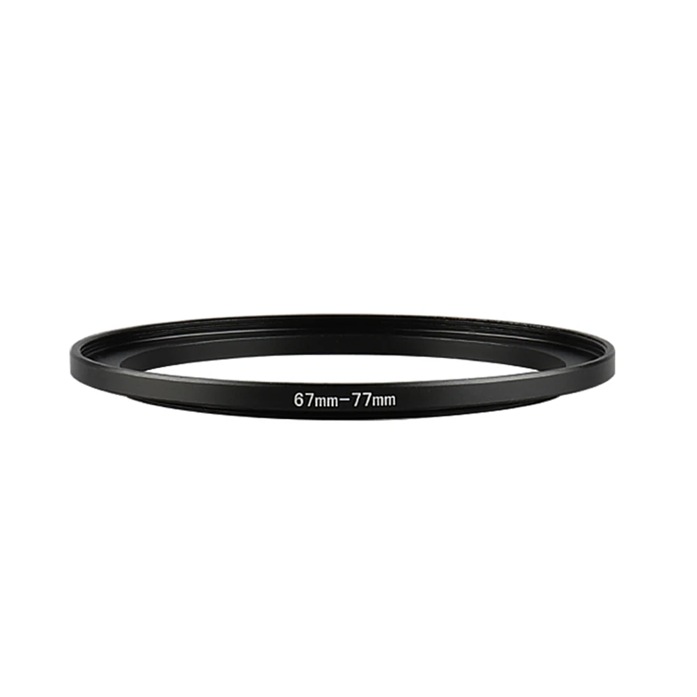 

Aluminum Black Step Up Filter Ring 67mm-77mm 67-77mm 67 to 77 Filter Adapter Lens Adapter for Canon Nikon Sony DSLR Camera Lens