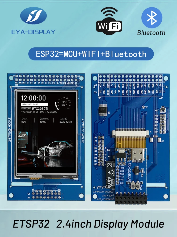 

Макетная плата ESP32 Arduino LVGL с поддержкой Wi-Fi и Bluetooth, 2,4 дюйма, 240*320, умный экран дисплея 2,4 дюйма, ЖК-модуль