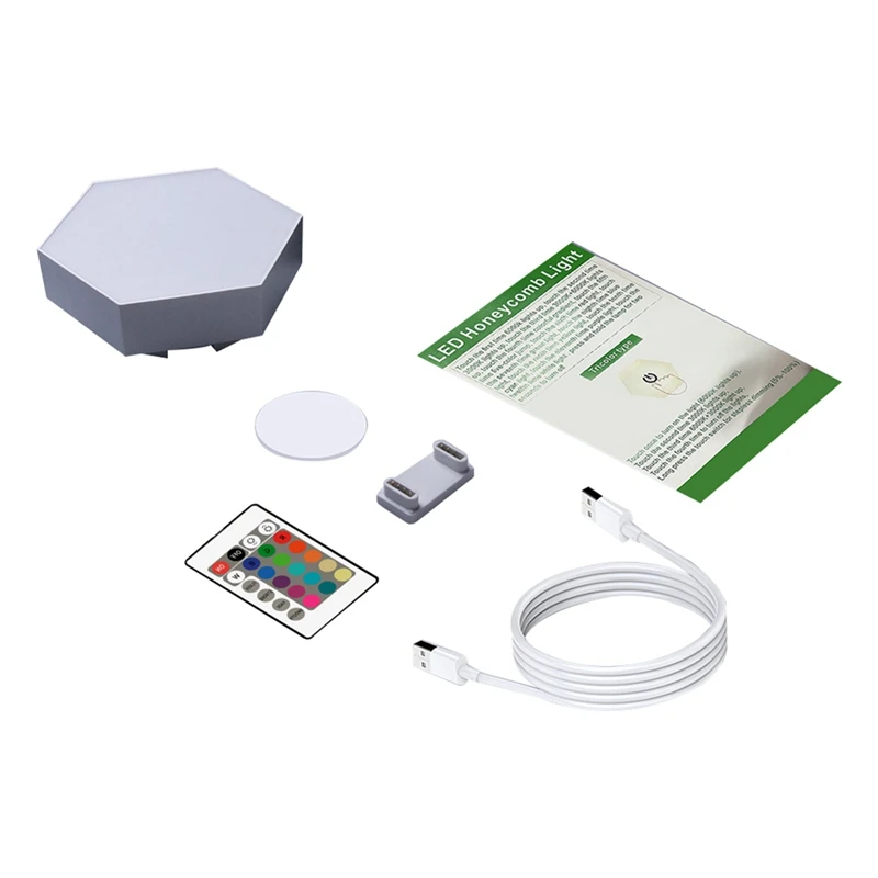 1Set RGB LED Quantum Lamp Hexagon Light Touch Sensor Colorful Modular Night Light
1Set RGB LED Quantum Lamp Hexagon Light Touch Sensor Colorful Modular Night Light