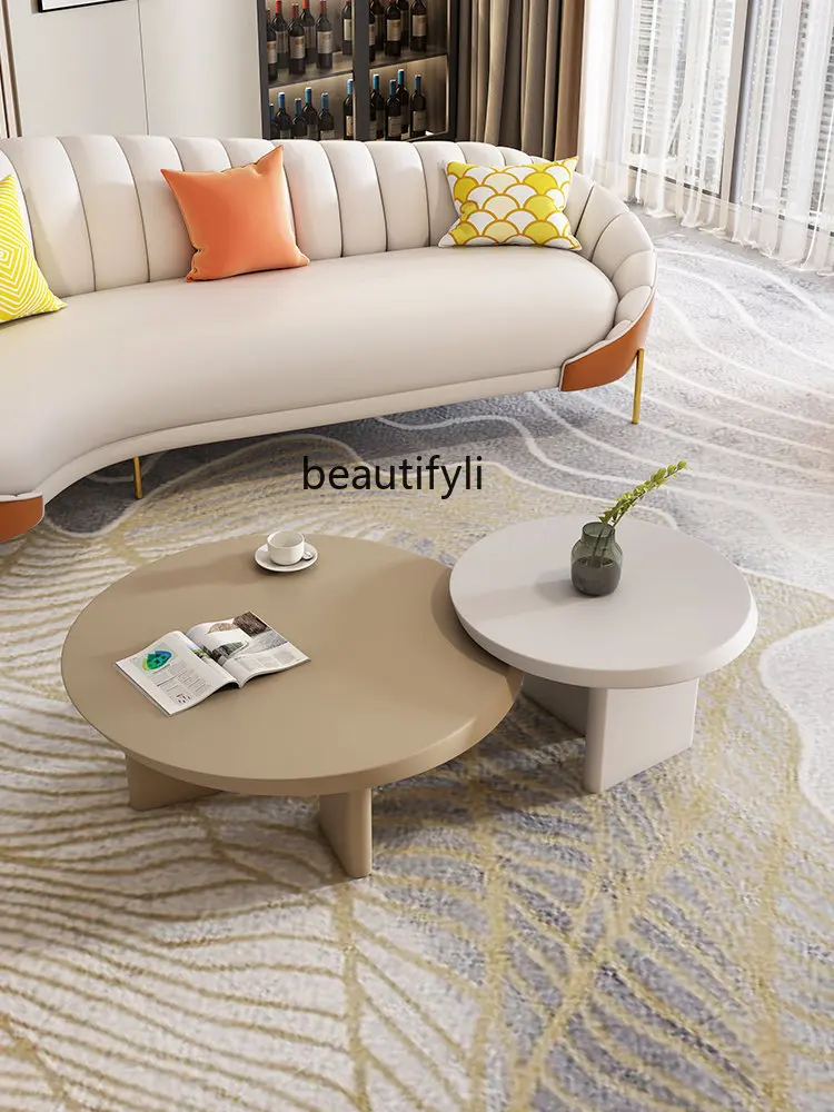 Round Tea Table Living Room Home Small Apartment Tea Table Combination Designer Model Modern Tea Table
Round Tea Table Living Room Home Small Apartment Tea Table Combination Designer Model Modern Tea Table