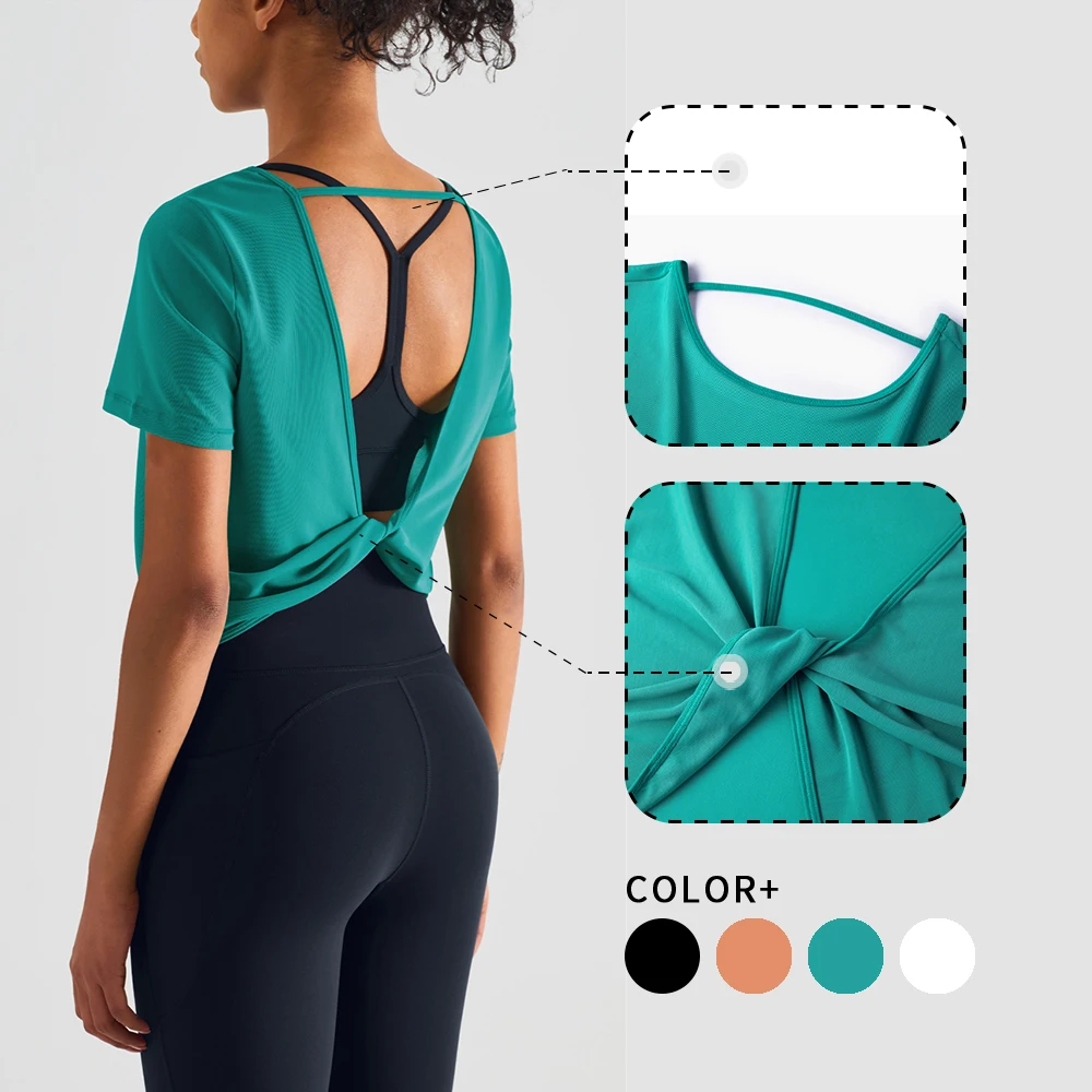 Hollow Back T-shirt for Fitness Female Mesh Stitching Sport Top for Gym Women Breathable Yoga Shirt Workout Sportswear
Hollow Back T-shirt for Fitness Female Mesh Stitching Sport Top for Gym Women Breathable Yoga Shirt Workout Sportswear