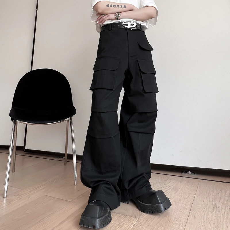 Large Pocket Pleated Design High Street Straight Cargo Pants For Men Clothes Autumn Casual Loose Multi Pocket Wide Leg Trousers
Large Pocket Pleated Design High Street Straight Cargo Pants For Men Clothes Autumn Casual Loose Multi Pocket Wide Leg Trousers