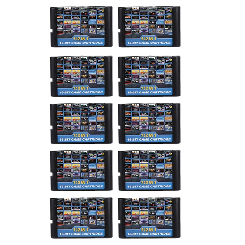 10X 112 In 1 Game Cartridge 16 Bit Game Cartridge For Sega Megadrive Genesis Game Cartridge For PAL And NTSC
10X 112 In 1 Game Cartridge 16 Bit Game Cartridge For Sega Megadrive Genesis Game Cartridge For PAL And NTSC