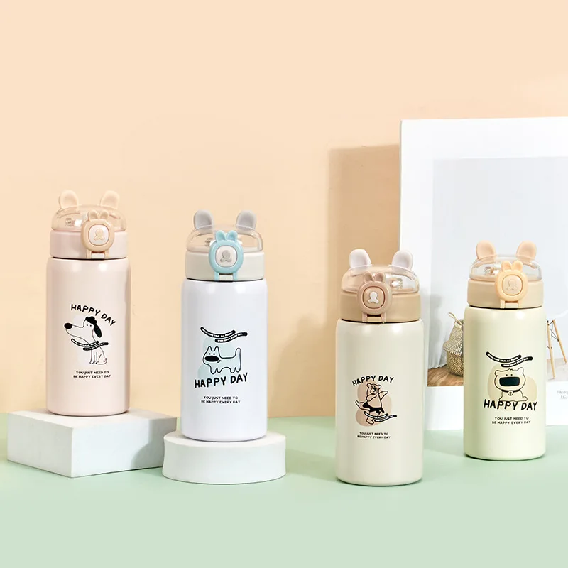 500ML Children Thermos Water Bottle Kids Thermos Mug Cartoon Dog Straw 304 Stainless Steel Vacuum Flasks Tumbler Thermo Cup
500ML Children Thermos Water Bottle Kids Thermos Mug Cartoon Dog Straw 304 Stainless Steel Vacuum Flasks Tumbler Thermo Cup