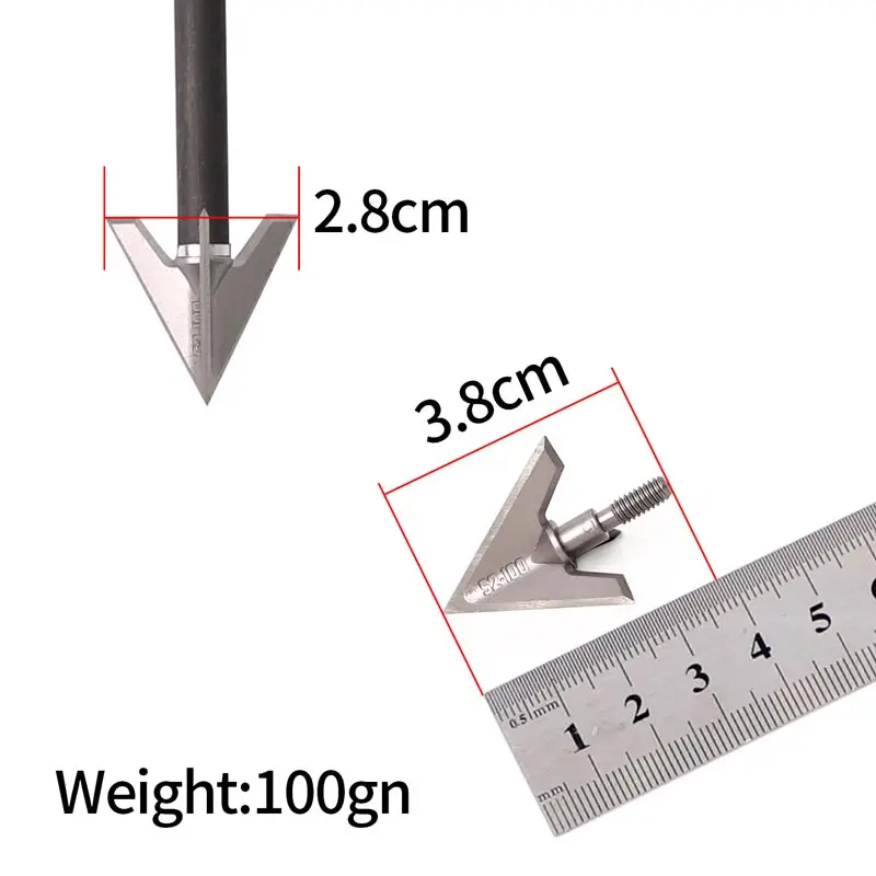 6pcs/12pcs Archery Arrowhead 3Blade Broadheads 100Gr Stainless Steel Filed Points Outdoor Hunting And Shooting Arrow Accessories
6pcs/12pcs Archery Arrowhead 3Blade Broadheads 100Gr Stainless Steel Filed Points Outdoor Hunting And Shooting Arrow Accessories