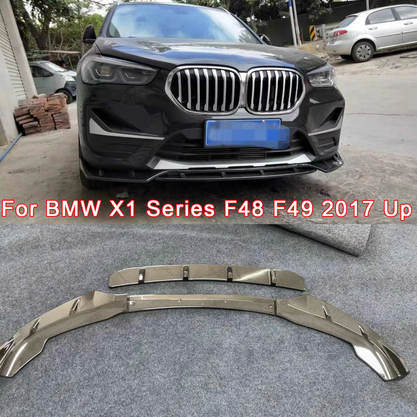 Разветвитель подбородка переднего бампера из углеродного волокна, губа для BMW X1 серии F48 F49, настройка автомобиля на 2017 и выше
Разветвитель подбородка переднего бампера из углеродного волокна, губа для BMW X1 серии F48 F49, настройка автомобиля на 2017 и выше