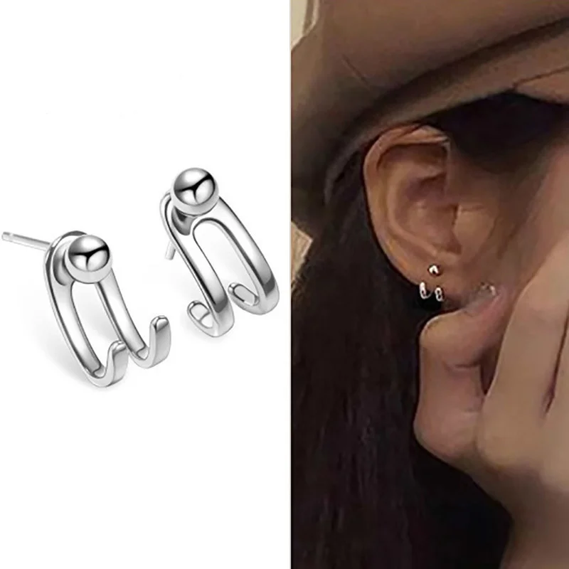 Classic Vintage Stud Earrings For Women Fashion Simple Double-line Light Bead Rear Hanging Earring 2022 Trend Party Jewelry Gift
Classic Vintage Stud Earrings For Women Fashion Simple Double-line Light Bead Rear Hanging Earring 2022 Trend Party Jewelry Gift