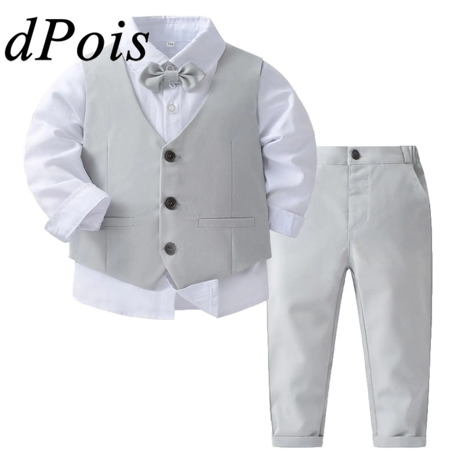 Kids Boys School Uniforms Gentleman Clothes Outfit Long Sleeve Suit Christening Sets Children Birthday Party Costumes
Kids Boys School Uniforms Gentleman Clothes Outfit Long Sleeve Suit Christening Sets Children Birthday Party Costumes