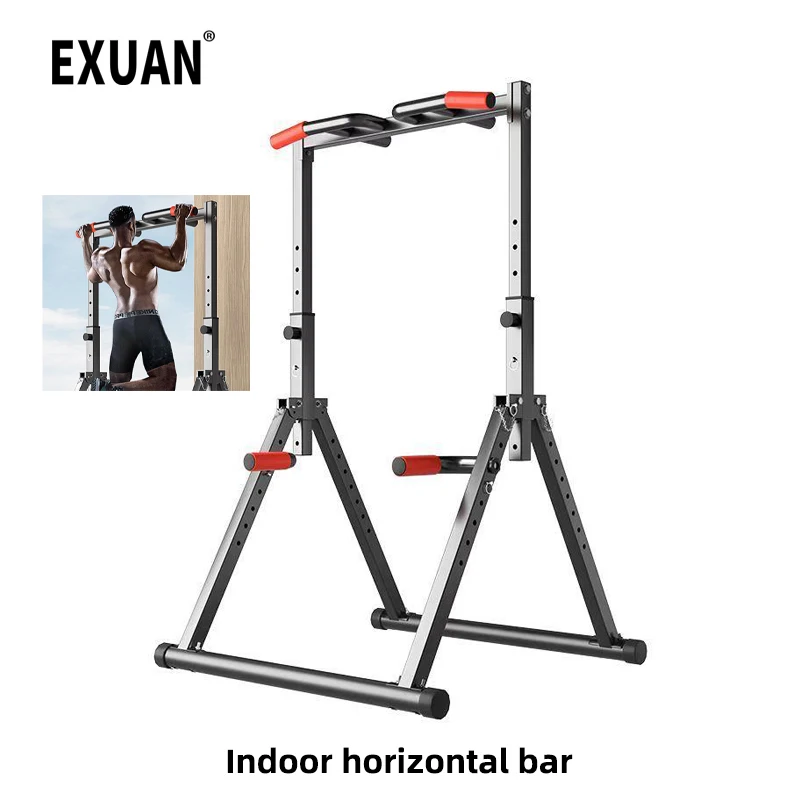 

Folding Horizontal Bar Multi-functional Indoor Home Courtyard Steel Pipe Telescopic Pull-up Without Punching Fitness Rack
