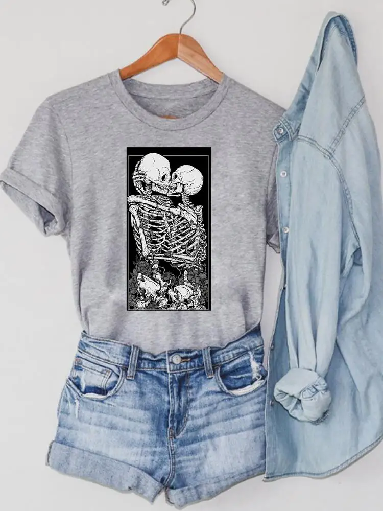 Halloween Women Thanksgiving T Shirt Fall Autumn Print Top Skull Lovely Style Cute Lady Graphic Tee T-shirt O-neck Clothing
Halloween Women Thanksgiving T Shirt Fall Autumn Print Top Skull Lovely Style Cute Lady Graphic Tee T-shirt O-neck Clothing