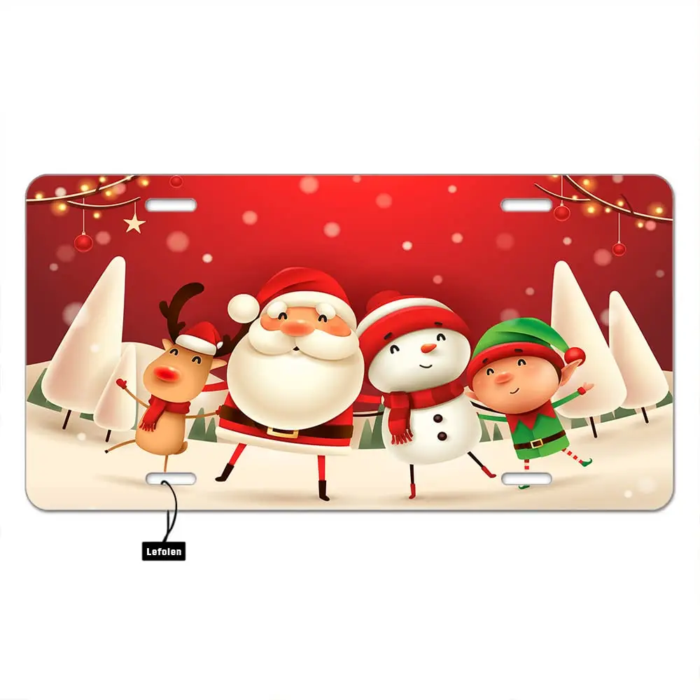 Christmas Car Front License Plate Cute Santa Claus Snowman Reindeer and Elf US Standard Vehicles 6 X 12 Inch
Christmas Car Front License Plate Cute Santa Claus Snowman Reindeer and Elf US Standard Vehicles 6 X 12 Inch