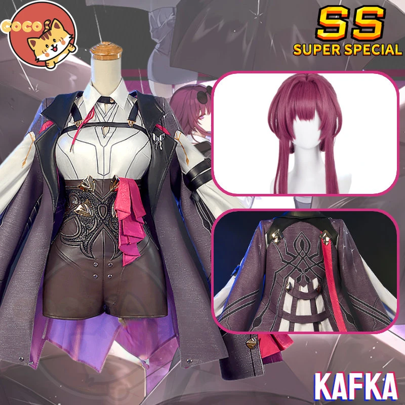 

CoCos-SS Game Honkai Star Rail Kafka Cosplay Costume Sweet Lovely Combat Uniform Women Halloween Party Role Play Clothing