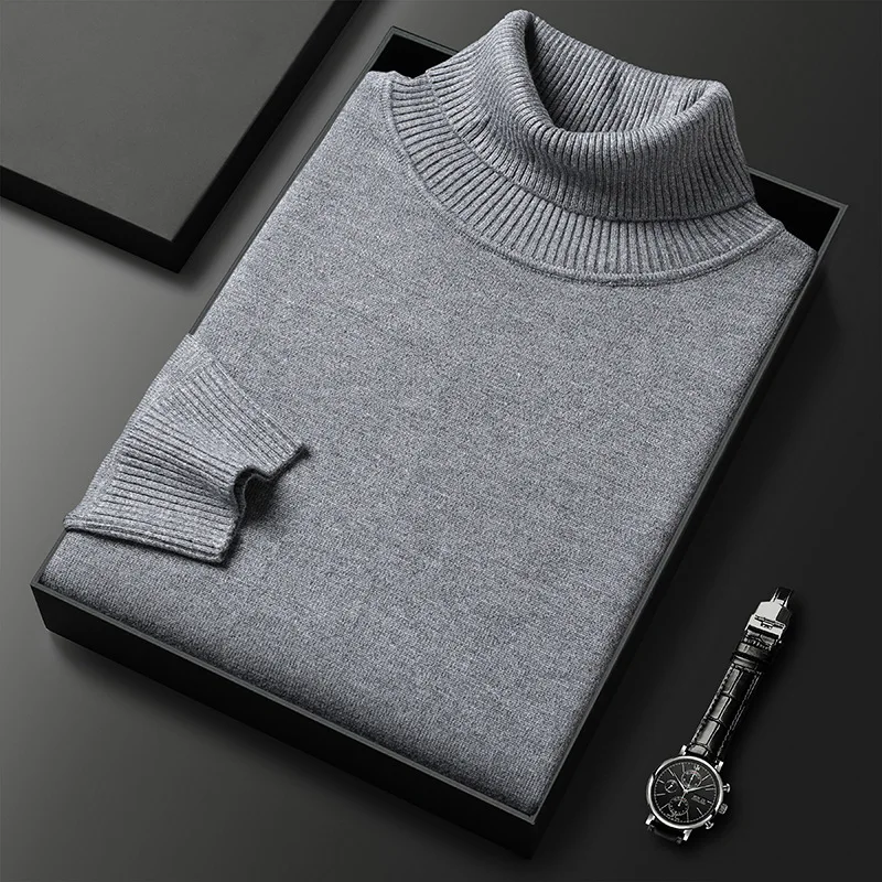Men's Solid Color Premium Cashmere Sweater Men's Knitting Pullovers Rollneck New Knitted Sweater Warm Men Jumper Slim Fit Casual
Men's Solid Color Premium Cashmere Sweater Men's Knitting Pullovers Rollneck New Knitted Sweater Warm Men Jumper Slim Fit Casual