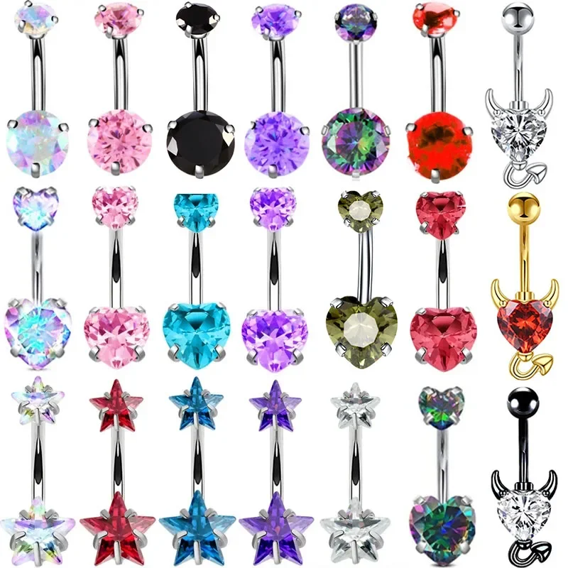 1Piece Heart Belly Button Ring Crystal Steel Star Belly Piercing Barbell Cz Navel Ring Women Cute Belly Rings Piercing Ombligo
1Piece Heart Belly Button Ring Crystal Steel Star Belly Piercing Barbell Cz Navel Ring Women Cute Belly Rings Piercing Ombligo