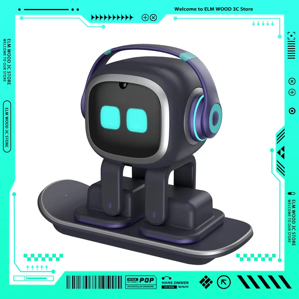 

EMOPET Smart Robot Face Recognition AI Intelligent Robot Electronic Pet Emotional interaction Desktop Toy For Children Boy Gifts