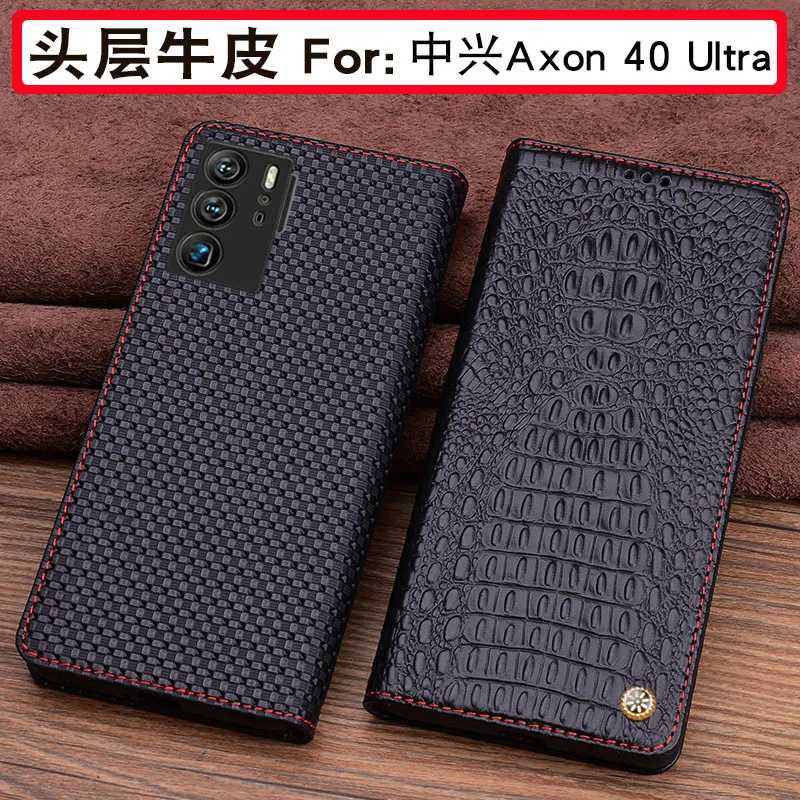 Luxury Genuine Leather Magnet Clasp Phone Cover For Zte Axon 50 40 Axon40 Ultra Kickstand Holster Case Protective Full Funda
Luxury Genuine Leather Magnet Clasp Phone Cover For Zte Axon 50 40 Axon40 Ultra Kickstand Holster Case Protective Full Funda