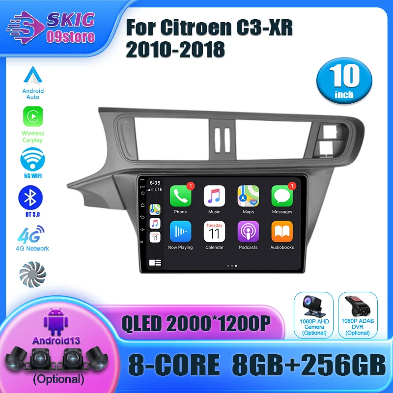 Car player android auto video For Citroen C3-XR 2010-2018 Android Auto Radio Car Multimedia Player GPS Navigation Screen carplay 
Car player android auto video For Citroen C3-XR 2010-2018 Android Auto Radio Car Multimedia Player GPS Navigation Screen carplay