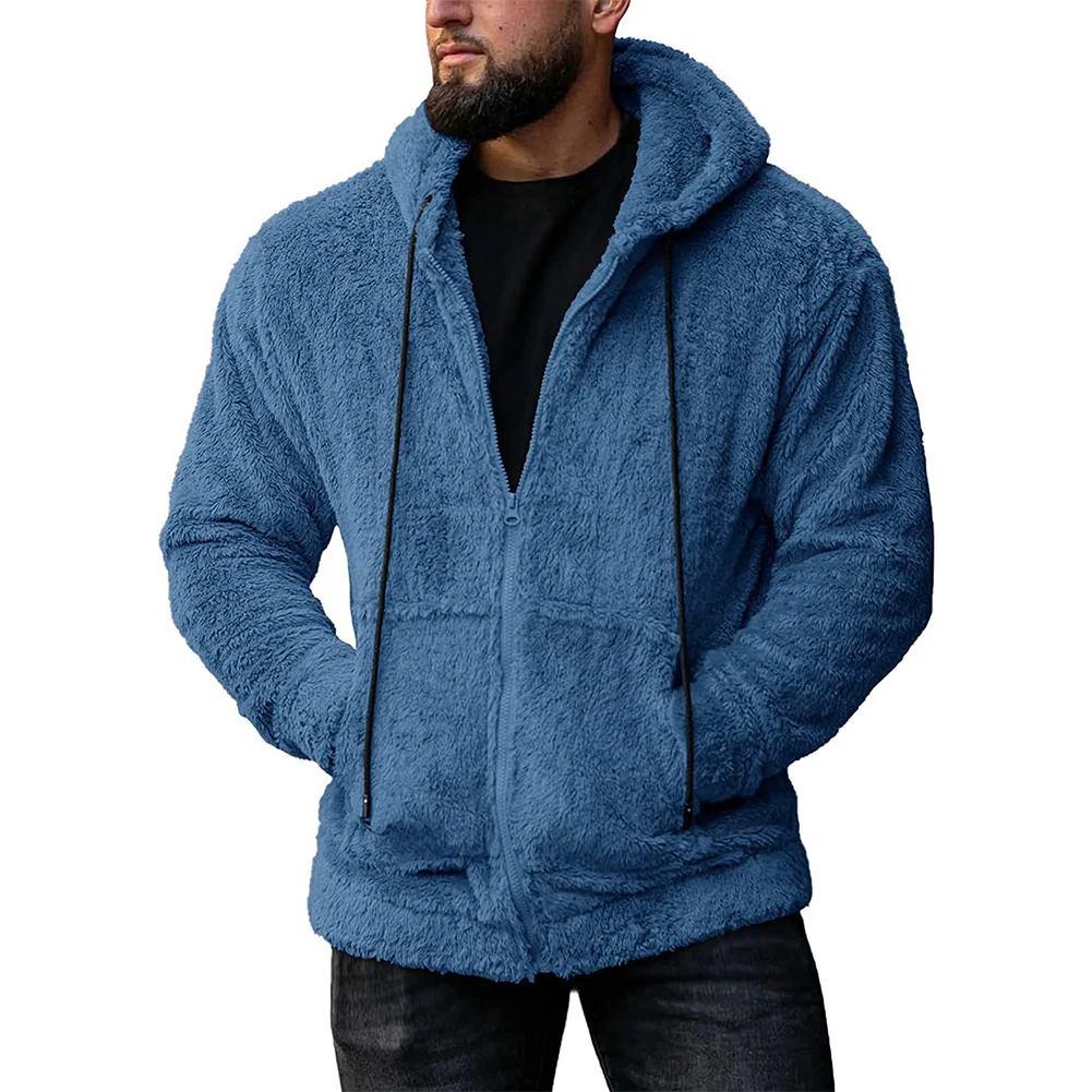 Winter Man Warm Fleece Fur Fluffy Hooded Coat Jacket Baggy Solid Color Zip Up Streetwear Outwear Clothing Jackets For Men
Winter Man Warm Fleece Fur Fluffy Hooded Coat Jacket Baggy Solid Color Zip Up Streetwear Outwear Clothing Jackets For Men