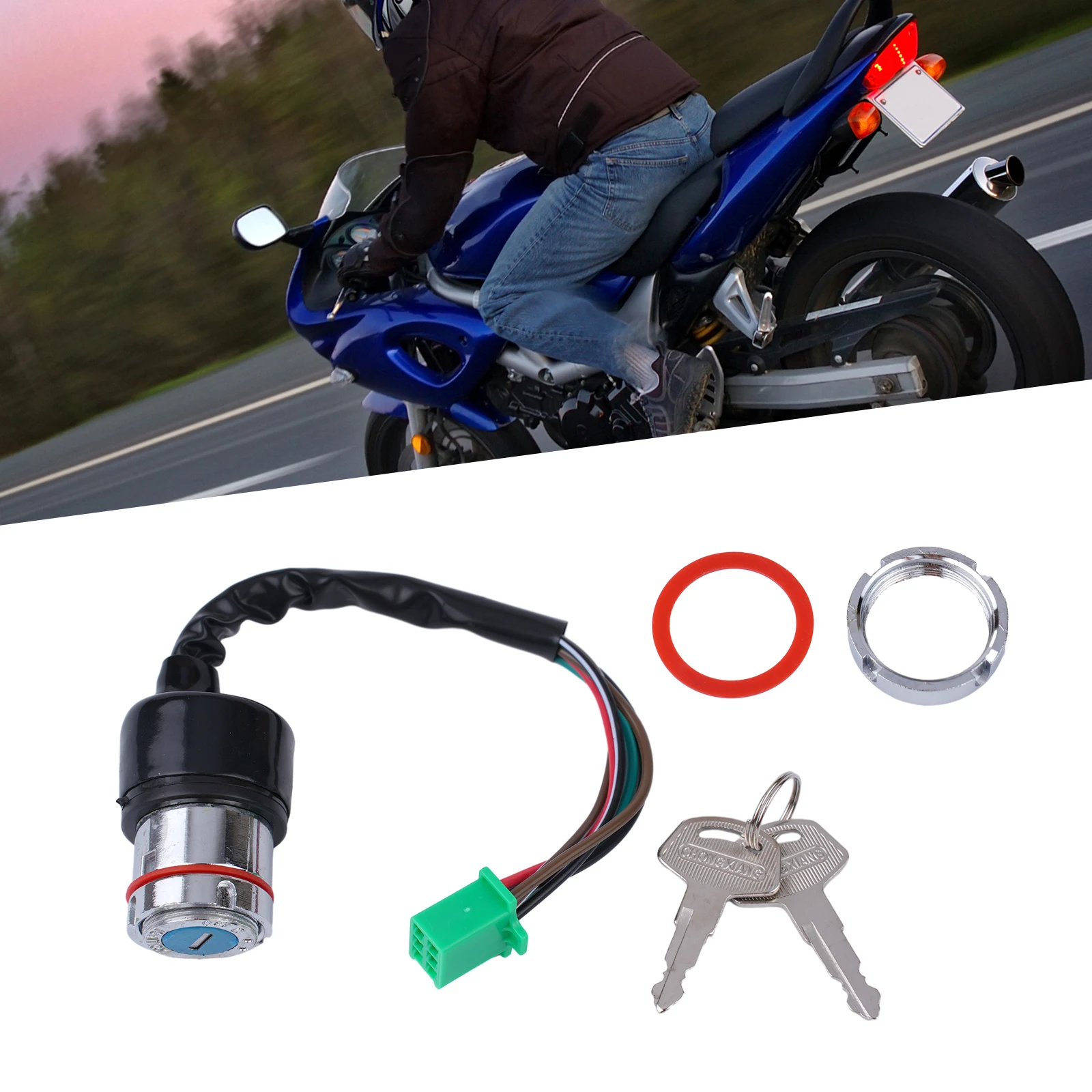 Lock Keys Set Ignition Switch Motorcycle Switch Dirt Bike Accessories Ignition Key Switch Motorbike Switch
Lock Keys Set Ignition Switch Motorcycle Switch Dirt Bike Accessories Ignition Key Switch Motorbike Switch