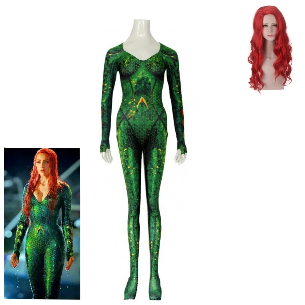Новый женский костюм для косплея Aquaman Mera Queen, комбинезон Zentai, комбинезоны
Новый женский костюм для косплея Aquaman Mera Queen, комбинезон Zentai, комбинезоны