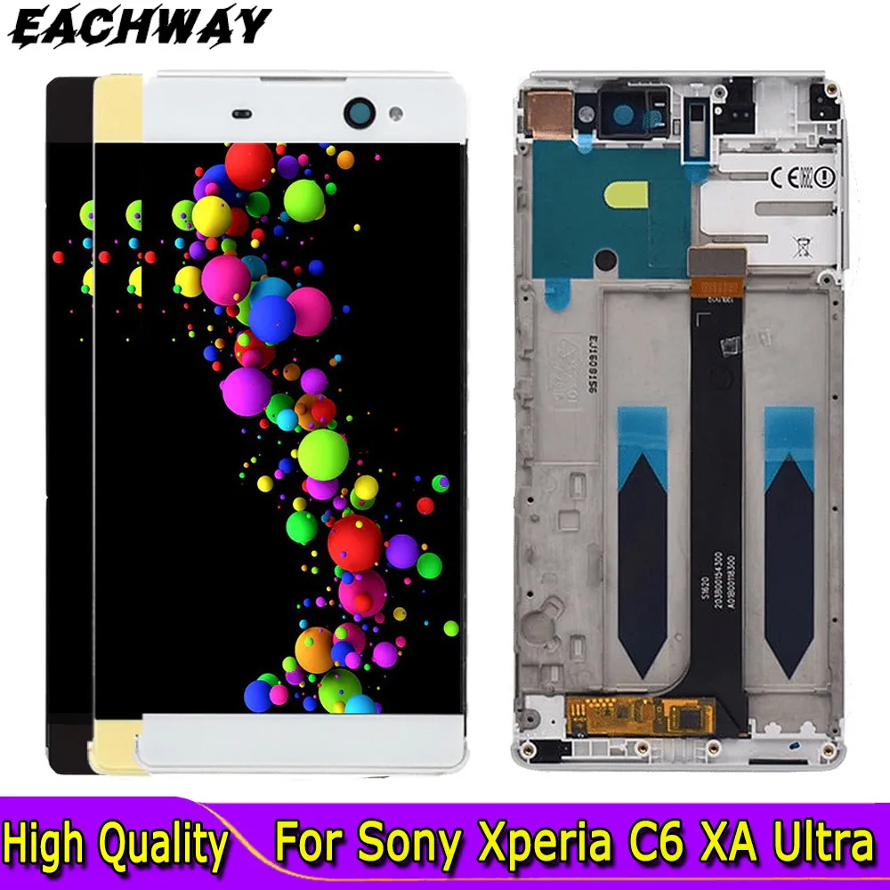 For SONY Xperia C6 XA Ultra LCD Display Touch Screen Digitizer Assembly Replacement F3211 F3213 F3215 For 6.0" Sony XA Ultra LCD
For SONY Xperia C6 XA Ultra LCD Display Touch Screen Digitizer Assembly Replacement F3211 F3213 F3215 For 6.0" Sony XA Ultra LCD