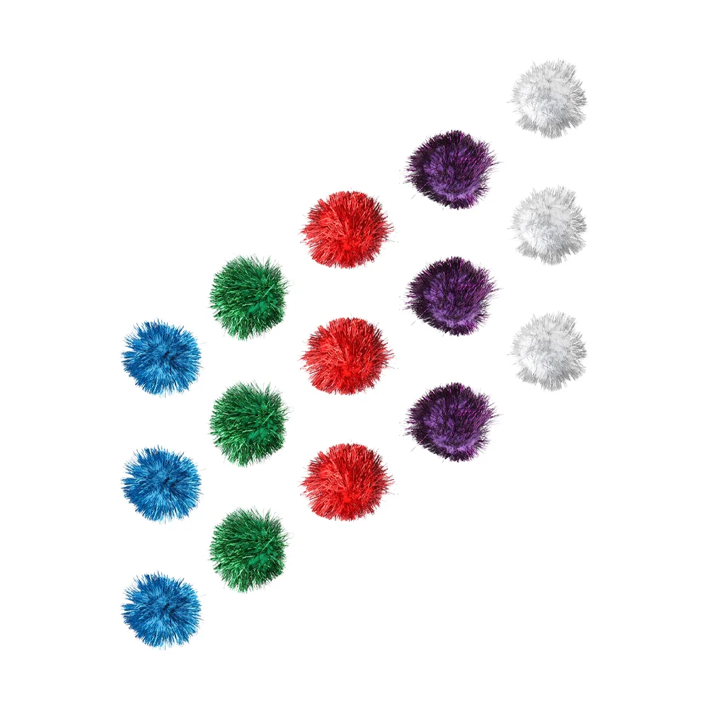 

Catpom Balls Kitten Cats Teasingexercise Poms Kittenspompoms Glitter Toys Interactive Teaser Tinsel Sparkle