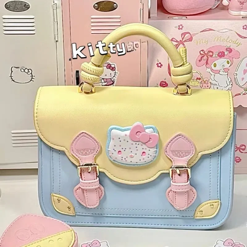 Kawaii Sanrio Anime Hello Kitty Artificial Leather Handbag Cute Cartoon Pochacco Lovely Dopamine Cream Original Handmade Girls
Kawaii Sanrio Anime Hello Kitty Artificial Leather Handbag Cute Cartoon Pochacco Lovely Dopamine Cream Original Handmade Girls