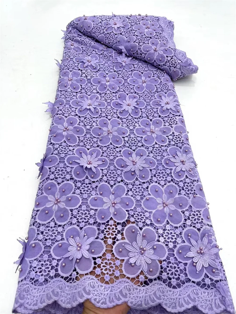 Nigeria Fabric 2023 High Quality Purple African Chiffon Lace Fabric Chantilly Lace Fabric Luxury Party Dresses For Woman Wp26-3
Nigeria Fabric 2023 High Quality Purple African Chiffon Lace Fabric Chantilly Lace Fabric Luxury Party Dresses For Woman Wp26-3