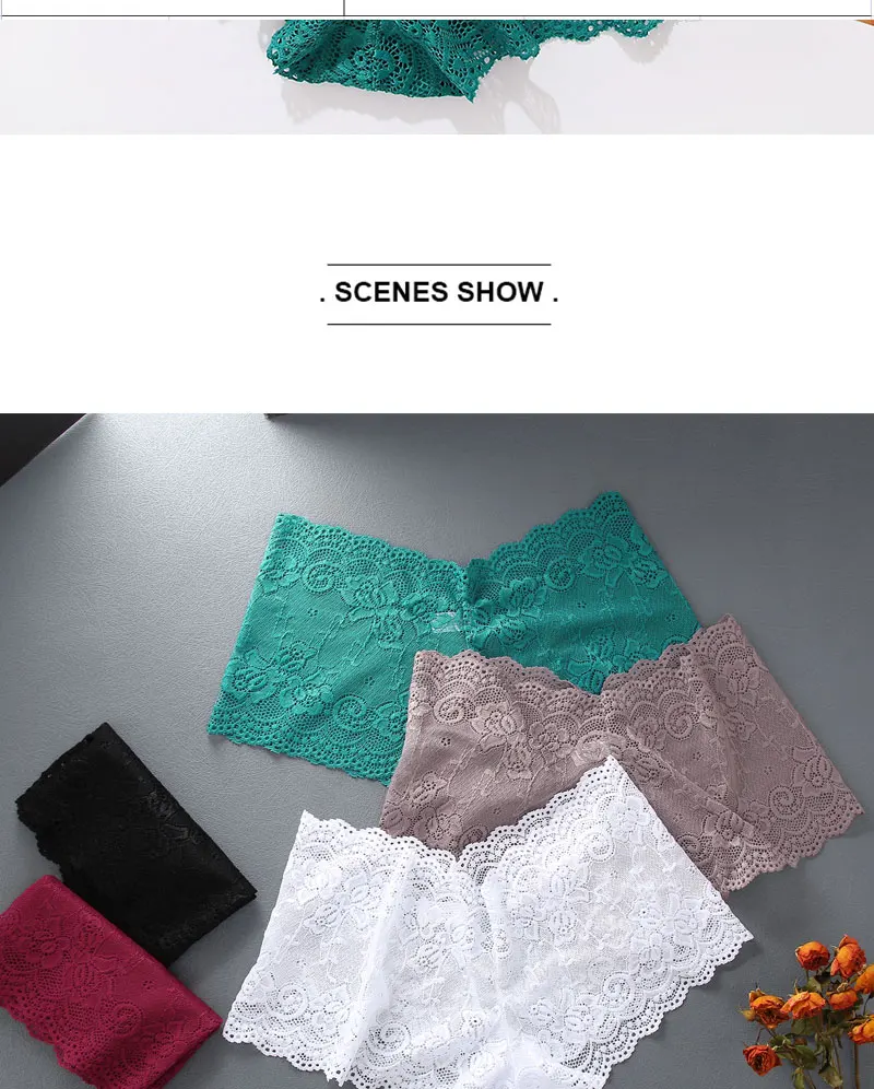 3PCS Women Floral Lace Panties Sexy Perspective Underwear V Waist Solid Color Underpants Female Breathable Intimates Lingerie 3PCS Women Floral Lace Panties Sexy Perspective Underwear V Waist Solid Color Underpants Female Breathable Intimates Lingerie
