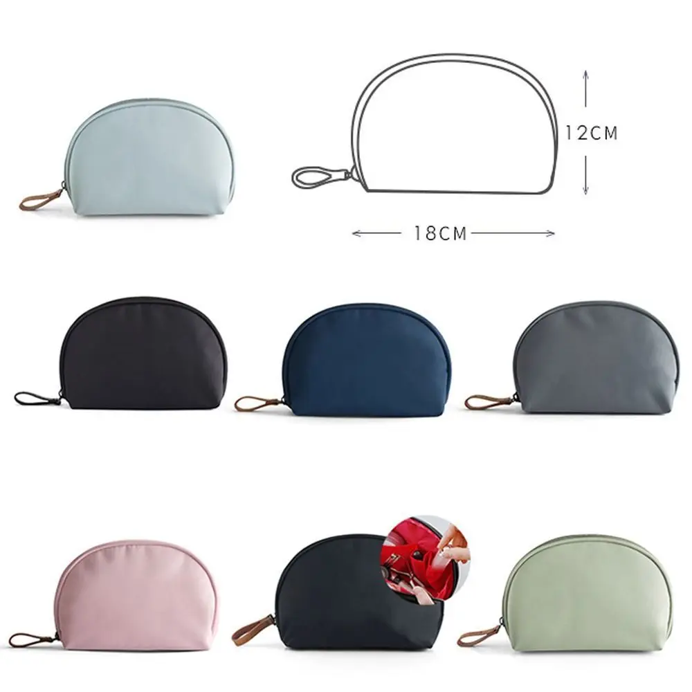 

Organizer Large Capacity With Pouch Wash Pouch Korean Storage Bags Shell Makeup Bags Women Toiletry Bag Semicircle Cosmetic Bag