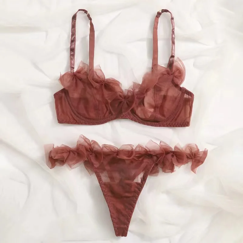Sexy lingerie briefs high-grade pure desire sling underwear mesh bow temptation bra and panty set three-point sexy brassiere
Sexy lingerie briefs high-grade pure desire sling underwear mesh bow temptation bra and panty set three-point sexy brassiere