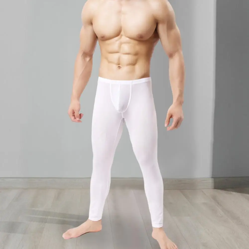 Men Sweatpants Men's Ultrathin U Pouch High Elasticity Long Johns Leggings Soft Mid Waist Underwear for Home Sheer Lounge Pants
Men Sweatpants Men's Ultrathin U Pouch High Elasticity Long Johns Leggings Soft Mid Waist Underwear for Home Sheer Lounge Pants