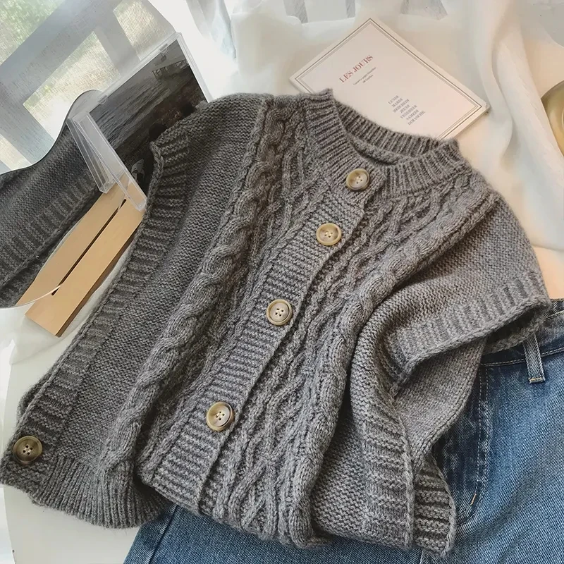 Korean Style Chic Simple Knitted Vest for Women O Neck Sleeveless Loose Casual Sweater Waistcoat Autumn Winter 2023 Vintage Tops
Korean Style Chic Simple Knitted Vest for Women O Neck Sleeveless Loose Casual Sweater Waistcoat Autumn Winter 2023 Vintage Tops