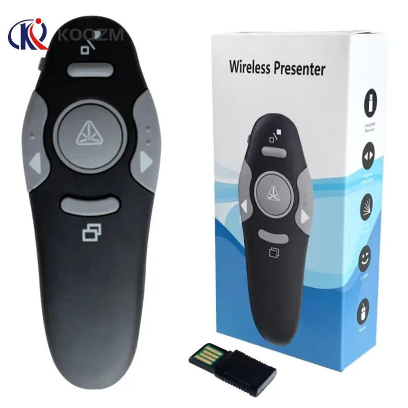 2.4GHz Wireless USB Powerpoint Presentation PPT Flip Pen Pointer Clicker Presenter with Red Light Remote Control for Teacher
2.4GHz Wireless USB Powerpoint Presentation PPT Flip Pen Pointer Clicker Presenter with Red Light Remote Control for Teacher