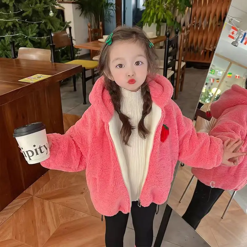 New Baby Girl Clothes Autumn/Winter Children's Coat Lamb Wool Warm Hoodie Long Sleeved Hooded Clothes 2-8 Yeas
New Baby Girl Clothes Autumn/Winter Children's Coat Lamb Wool Warm Hoodie Long Sleeved Hooded Clothes 2-8 Yeas